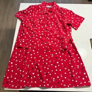Vintage retro plus size red